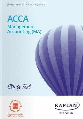 MANAGEMENT ACCOUNTING (MA) - STUDY TEXT