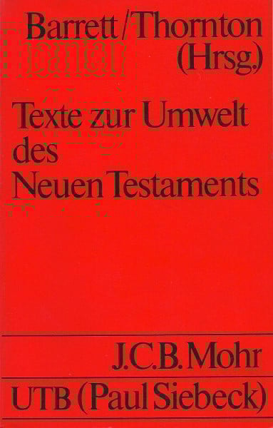 Texte zur Umwelt des Neuen Testaments.