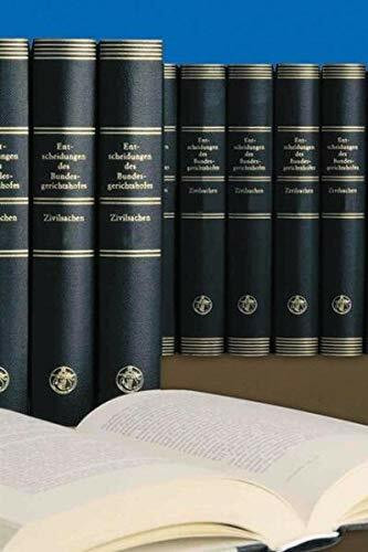 Entscheidungen des Bundesgerichtshofes in Zivilsachen BGHZ: Generalregister zu den Bänden 101-110