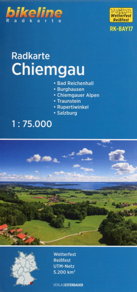 Bikeline Radkarte Chiemgau (BAY17) 1 : 75 000
