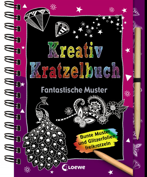 Kreativ-Kratzelbuch: Fantastische Muster