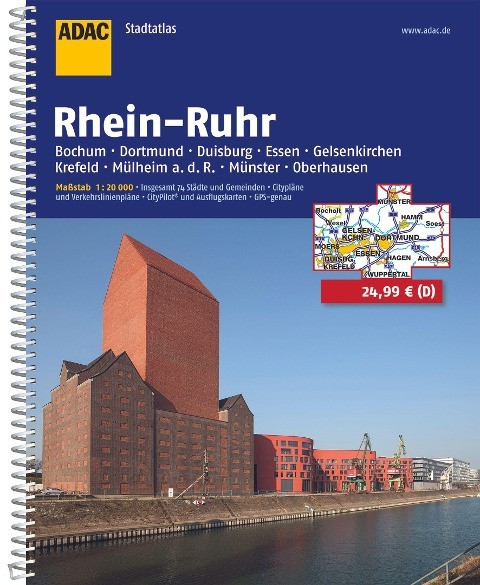 ADAC StadtAtlas Rhein-Ruhr 1:20 000