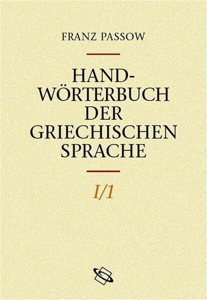 Handwörterbuch der griechischen Sprache