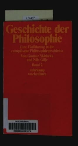 Geschichte der Philosophie. Eine Einführung in die europäische Philosophiegeschichte (2 Bände): Eine Einführung in die europäische ... Philosophie (Suhrkamp Taschenbücher)