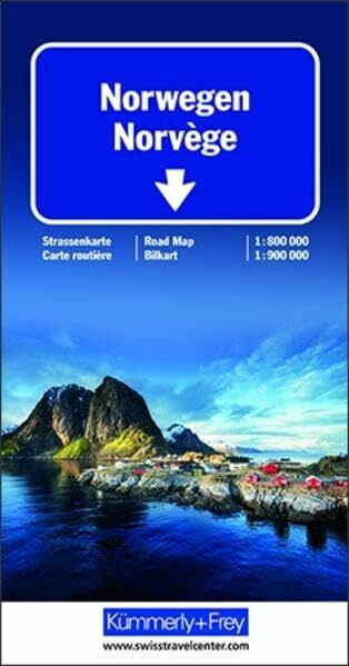 Norwegen TCS: Strassenkarte. Massstab 1:800000/1:900000 (Kümmerly+Frey Strassenkarten)