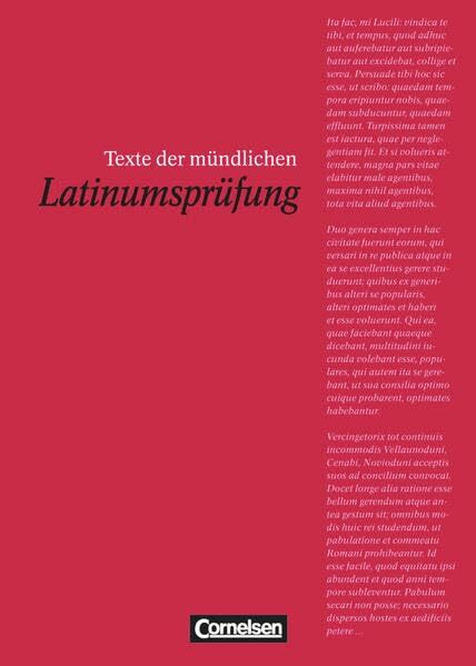 Texte der mündlichen Latinumsprüfung: Prüfungsvorbereitung