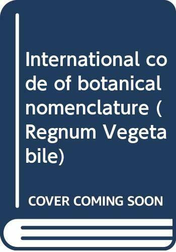 International code of botanical nomenclature