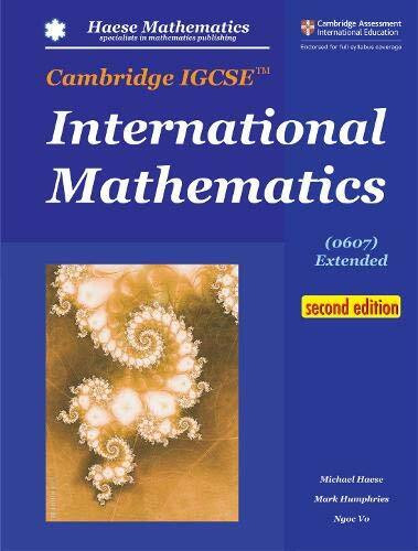 Cambridge IGCSE International Mathematics (0607) Extended (2nd edition)