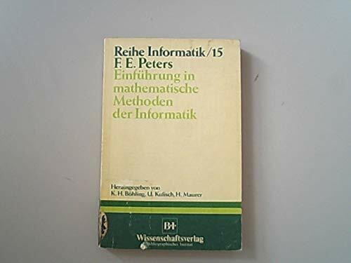 Einführung in mathematische Methoden der Informatik