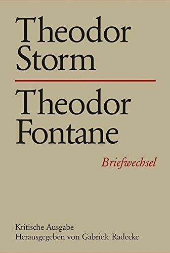 Theodor Storm - Theodor Fontane: Briefwechsel 19. Kritische Ausgabe: Briefwechsel. Kritische Ausgabe (Storm-Briefwechsel)