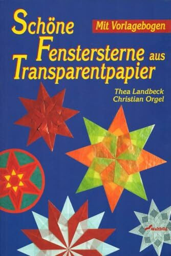 Schöne Fenstersterne aus Transparentpapier