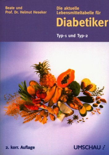 Die aktuelle Lebensmitteltabelle für Diabetiker: Typ-1 und Typ-2