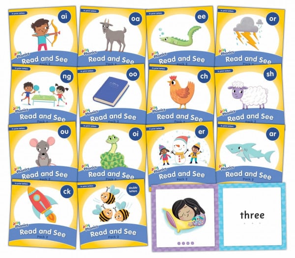 Jolly Phonics Read and See, Pack 2: In Print Letters