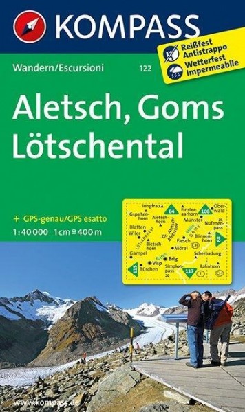 Aletsch - Goms - Lötschental 1 : 40 000