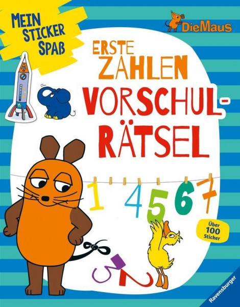 Mein Sticker Spaß Die Maus: Erste Zahlen Vorschulrätsel