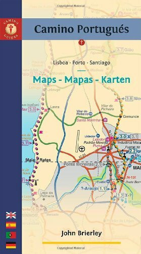 Camino Portugues: Maps - Mapas - Karten: Lisboa - Porto - Santiago