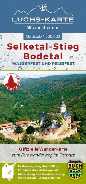 Luchs-Wanderkarte Selketal-Stieg und Bodetal 1: 30 000