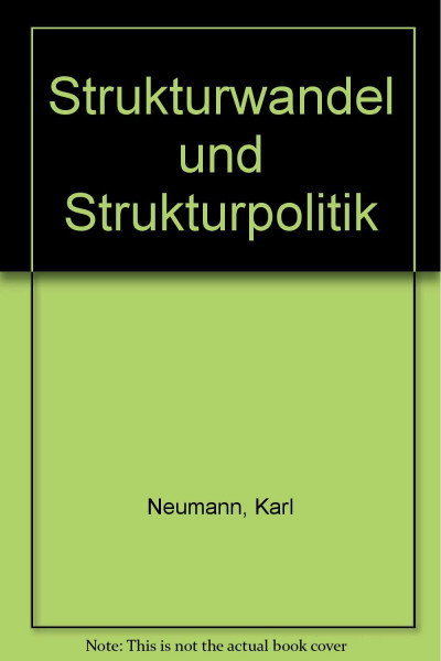 Strukturwandel und Strukturpolitik