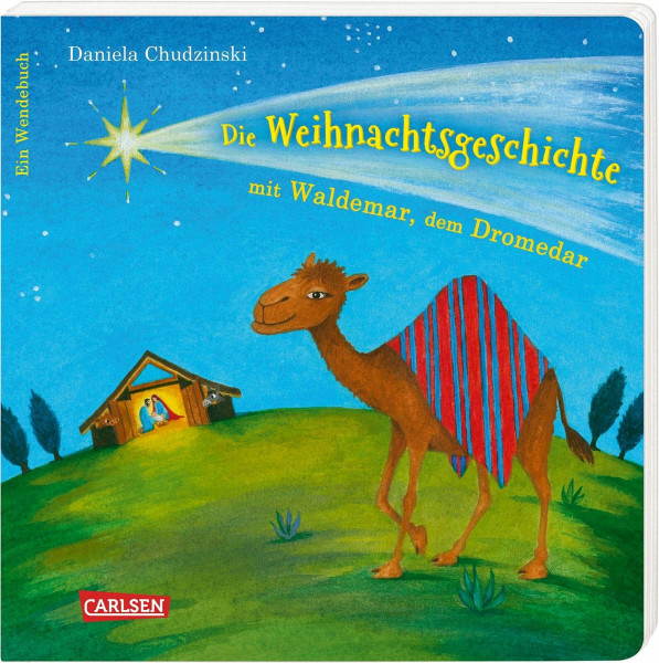 Die Weihnachtsgeschichte mit Waldemar, dem Dromedar ... und Emmchen, dem Lämmchen: Ein Wendebuch | Tierisch abenteuerlustige Weihnachtsgeschichte in humorvollen Reimen ab 3 (Die Großen Kleinen)