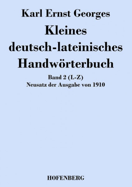 Kleines deutsch-lateinisches Handwörterbuch