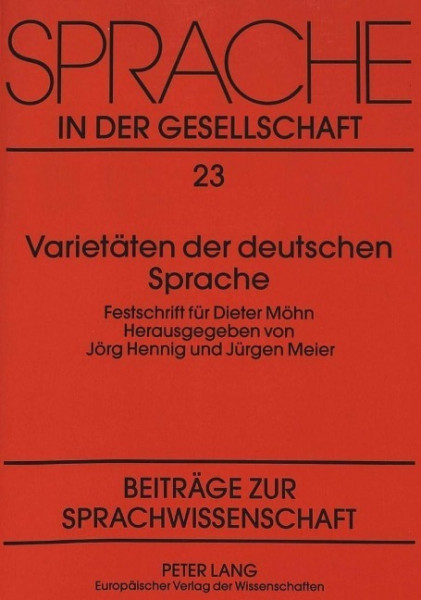 Varietäten der deutschen Sprache