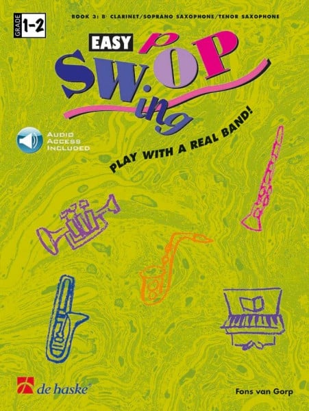 Fons van Gorp-Easy Swop-Soprano/Tenor Saxophone/Clarinet-BOOK+AUDIO-ONLINE