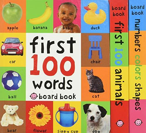 First 100 Board Book Box Set (3 books)