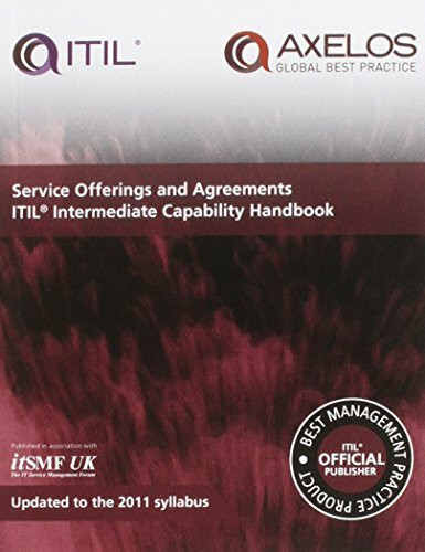 Service offerings and agreements ITIL 2011 intermediate capability handbook (single copy)