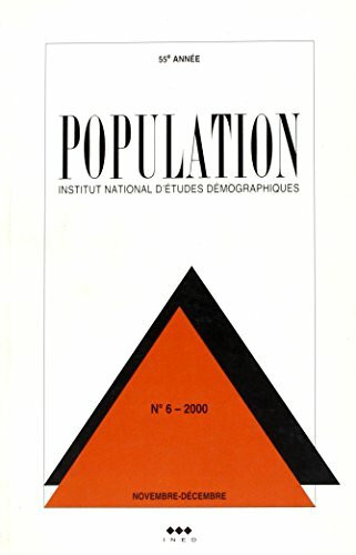 Revue population 2000 n 6 novembre decembre