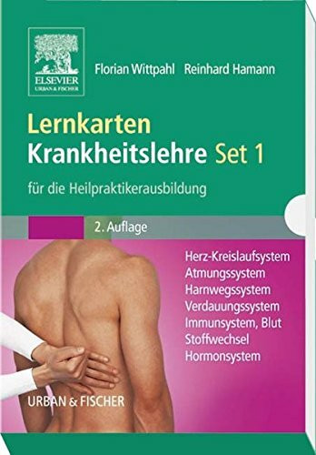 Lernkarten Krankheitslehre Set 1 für die Heilpraktikerausbildung: Herz-Kreislaufsystem, Atmungssystem, Harnwegssystem, Verdauungssystem, Immunsystem/Blut, Stoffwechsel, Hormonsystem