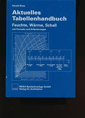 Aktuelles Tabellenhandbuch Feuchte, Wärme, Schall. mit Formeln und Erläuterungen.