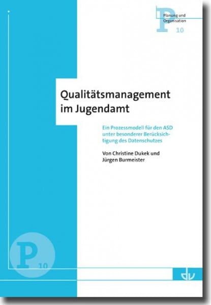 Qualitätsmanagement im Jugendamt: Ein Prozessmodell für den ASD unter besonderer Berücksichtigung des Datenschutzes - Reihe Planung und Organisation (P 10)
