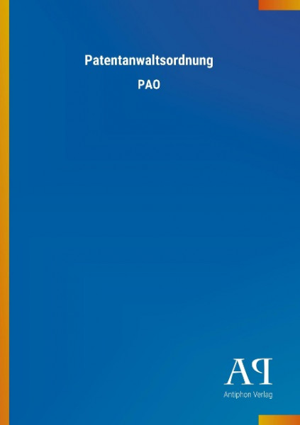 Patentanwaltsordnung