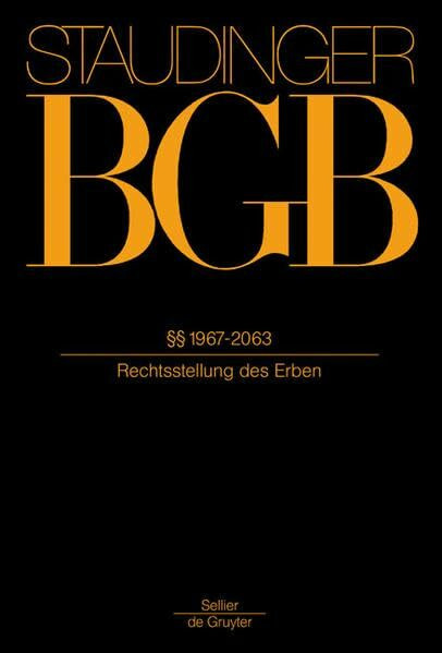 §§ 1967-2063: (Rechtsstellung des Erben)