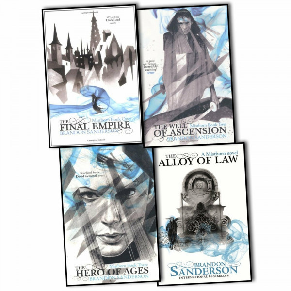 Brandon Sanderson Mistborn 4 Books Collection Pack Set RRP: £35.96 (The Final Empire, The Hero of Ages, The Well of Ascension, The Alloy of Law)