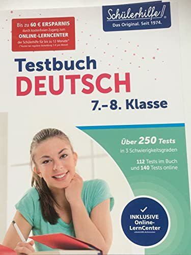 Schülerhilfe Testbuch DEUTSCH 7.- 8. Klasse