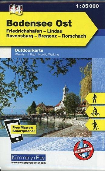 KuF Deutschland Outdoorkarte 44 Bodensee Ost 1:35.000