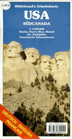 Hildebrand's Urlaubskarten, Nr.59, USA, Südcanada (Hildebrand's Travel Map S.)