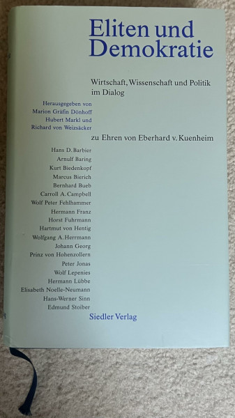 Eliten und Demokratie: Wirtschaft, Wissenschaft und Politik im Dialog