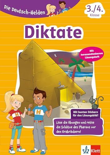 Klett Lernhilfe: Die Deutsch-Helden Diktate 3./4. Klasse Grundschule (mit Stickern): Deutsch in der Grundschule