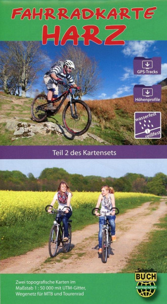 Fahrradkarte Harz - wetterfest