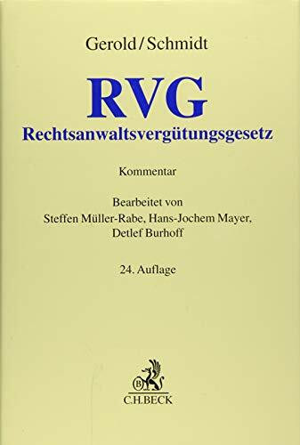 Rechtsanwaltsvergütungsgesetz (Grauer Kommentar)