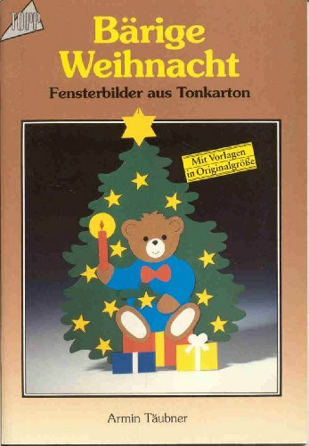 Bärige Weihnacht: Fensterbilder