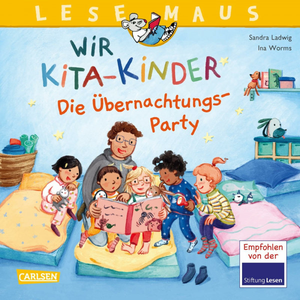 LESEMAUS 166: Wir KiTa-Kinder - Die Übernachtungs-Party: Liebevolles Bilderbuch für Kinder ab 3 Jahren über den Alltag im Kindergarten (166)