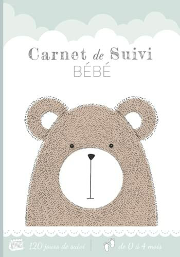 Carnet de suivi bébé: Cahier tout en un à compléter : journal de bord quotidien 1er âge + suivi de santé – Cadeau idéal pour futur parent – 128 Pages avec des BONUS