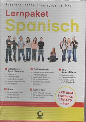 Spanisch lernen - Sprachkurs & Lernpaket mit 4 CDs + Buch