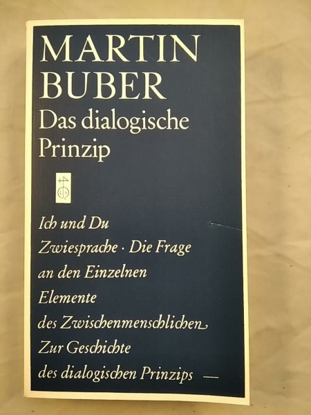 Das dialogische Prinzip. (Serie S)