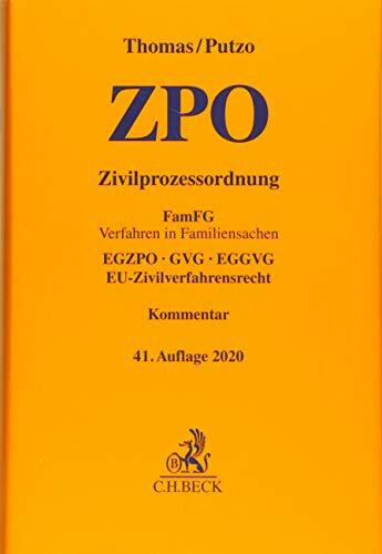 Zivilprozessordnung: FamFG Verfahren in Familiensachen, EGZPO, GVG, EGGVG, EU-Zivilverfahrensrecht (Gelbe Erläuterungsbücher)