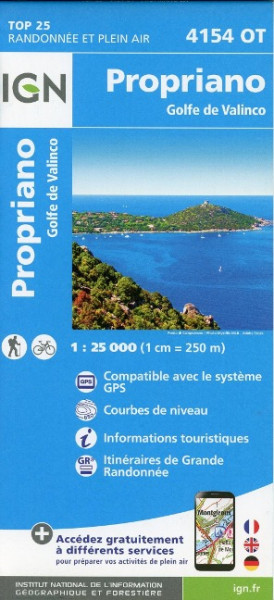 Propriano Golfe de Valinco 1 : 25 000