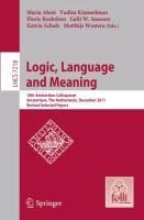 Logic, Language and Meaning